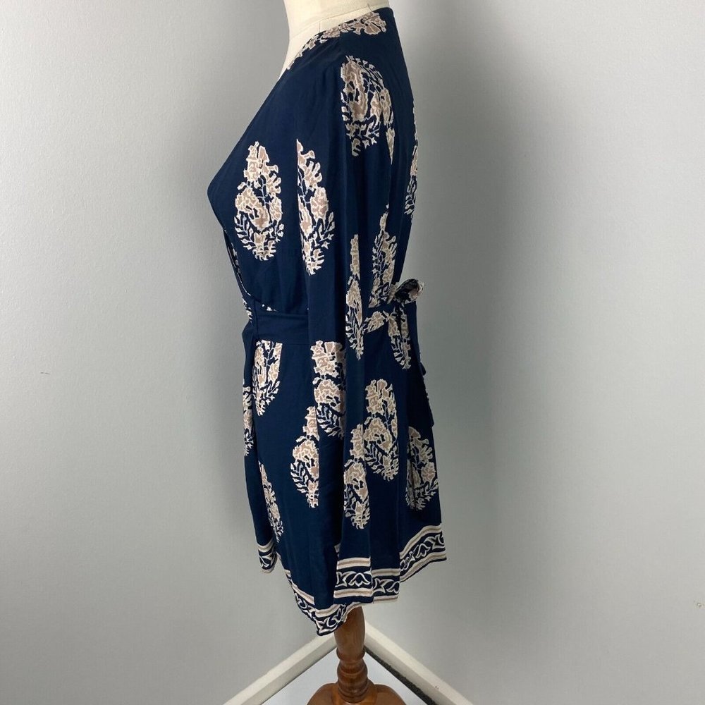 Angel Biba Size 10 Romper Wrap Long Sleeve Lightweight Paisley - Picture 6 of 9